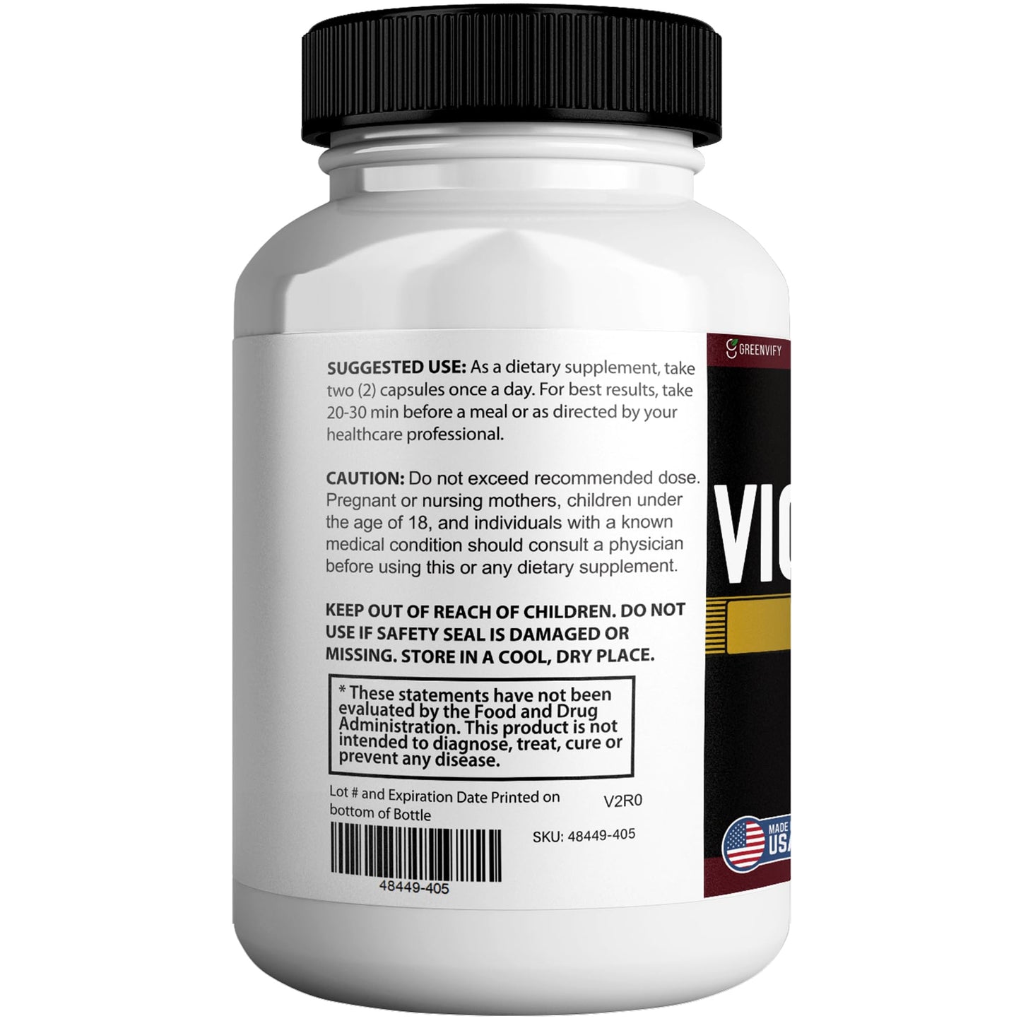 GREENVIFY Vigorlong XL Extra Strength Maca Root Complex Capsule 60 Capsules