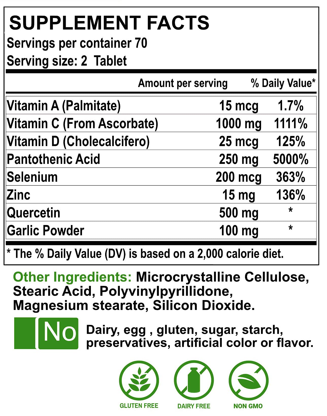 Peter's Choice Immune Booster Tablet 140 Count