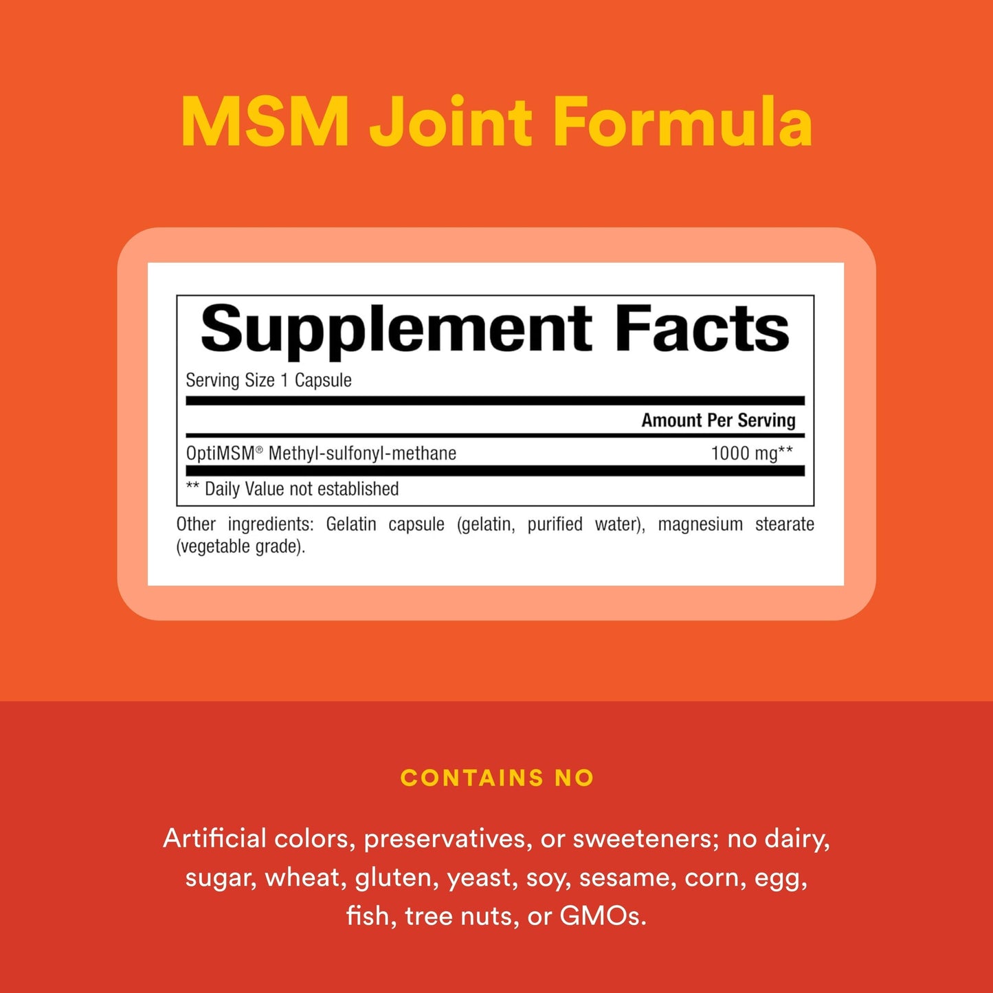 Natural Factors MSM 90 Capsules