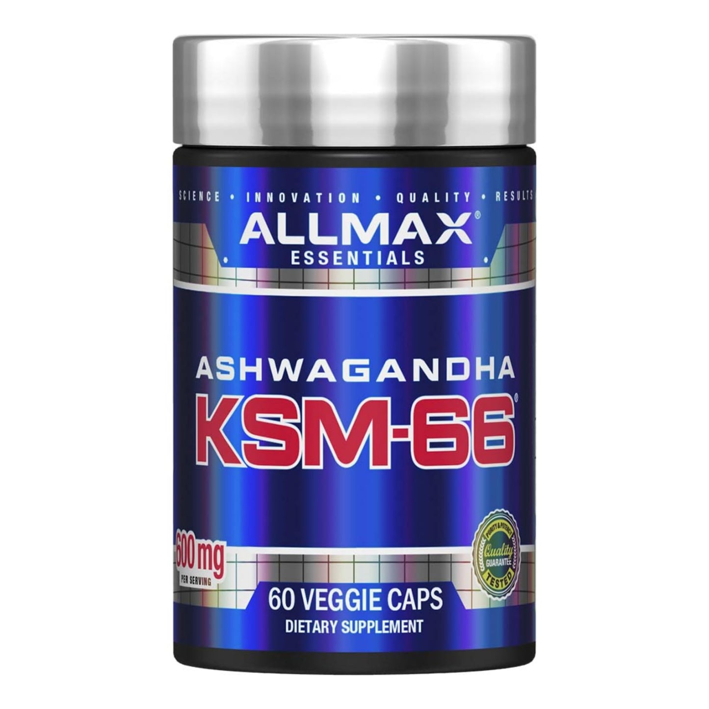 ALLMAX Ashwagandha KSM-66 Capsule, 60 Veggie Caps