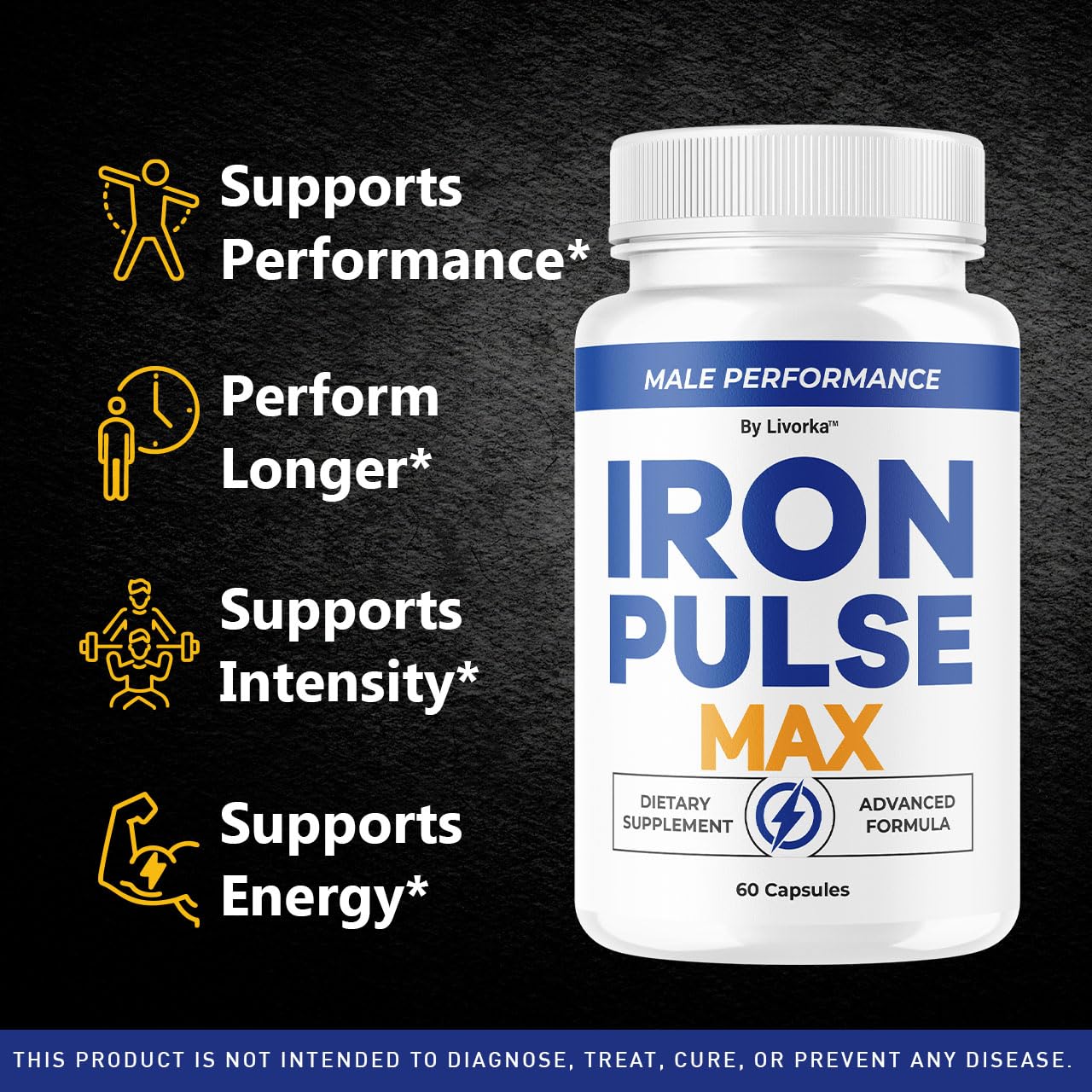 LIVORKA Iron Pulse Max Capsules, 300 Capsules