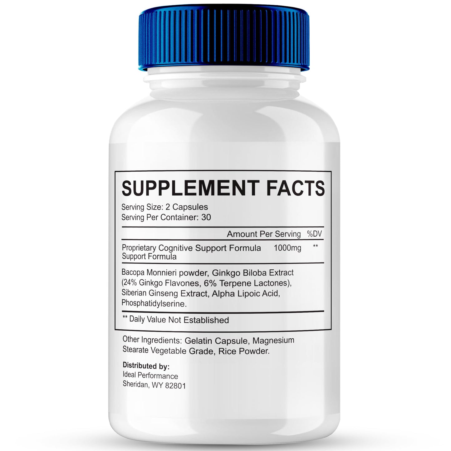 IDEAL PERFORMANCE Mind Guard Brain Supplement Capsules, 120 Capsules