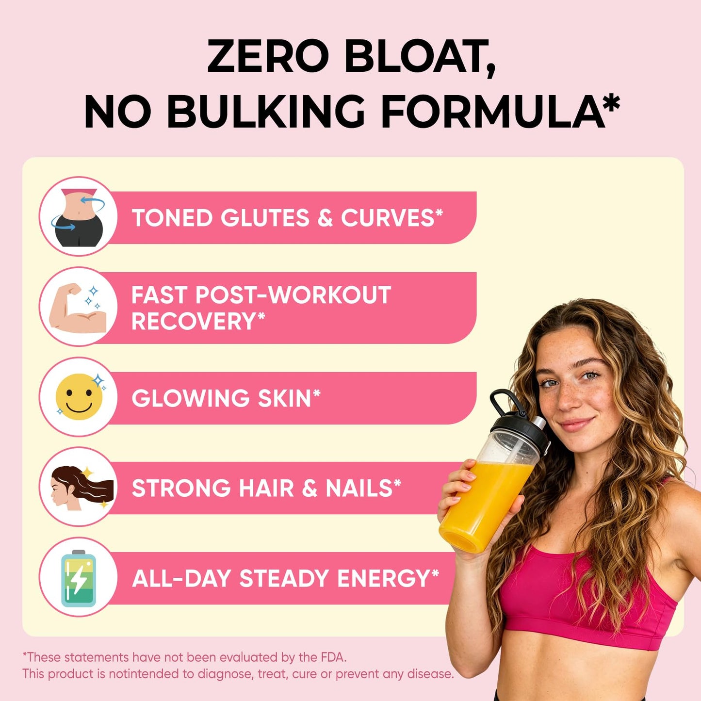 FORTILUME Creatine for Women, with Creatine Monohydrate, Collagen & Biotin Powder 5.6 Ounce