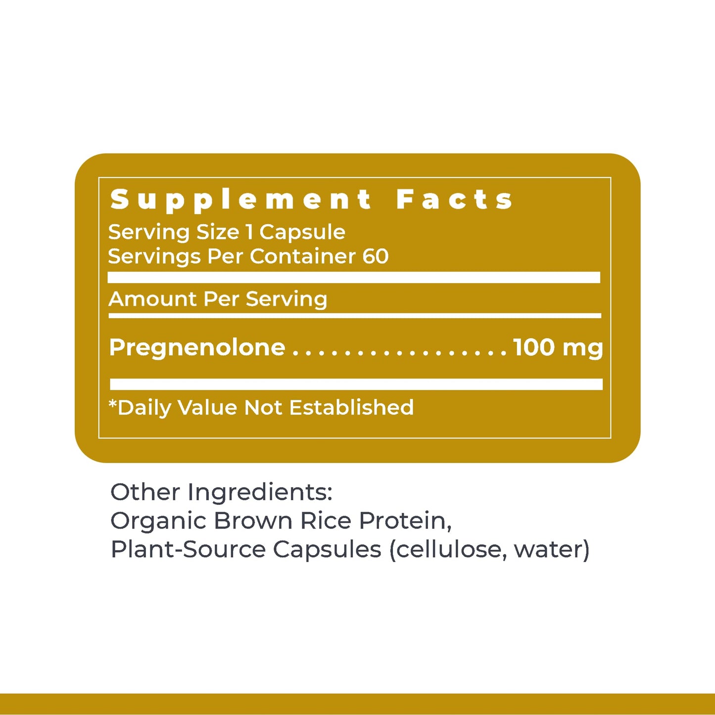 Premier Research Labs Premier Pregnenolone 100mg, 60 Capsules