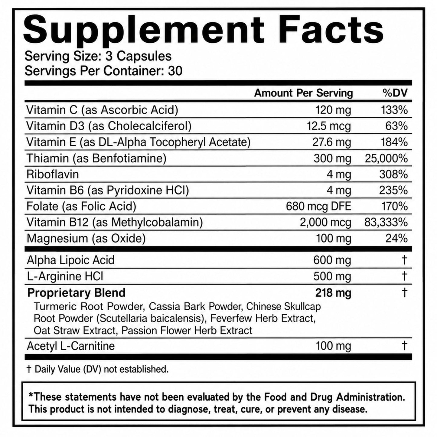 Nerve Savior Alpha Lipoic Acid Nerve Support Capsules, 1 Capsule