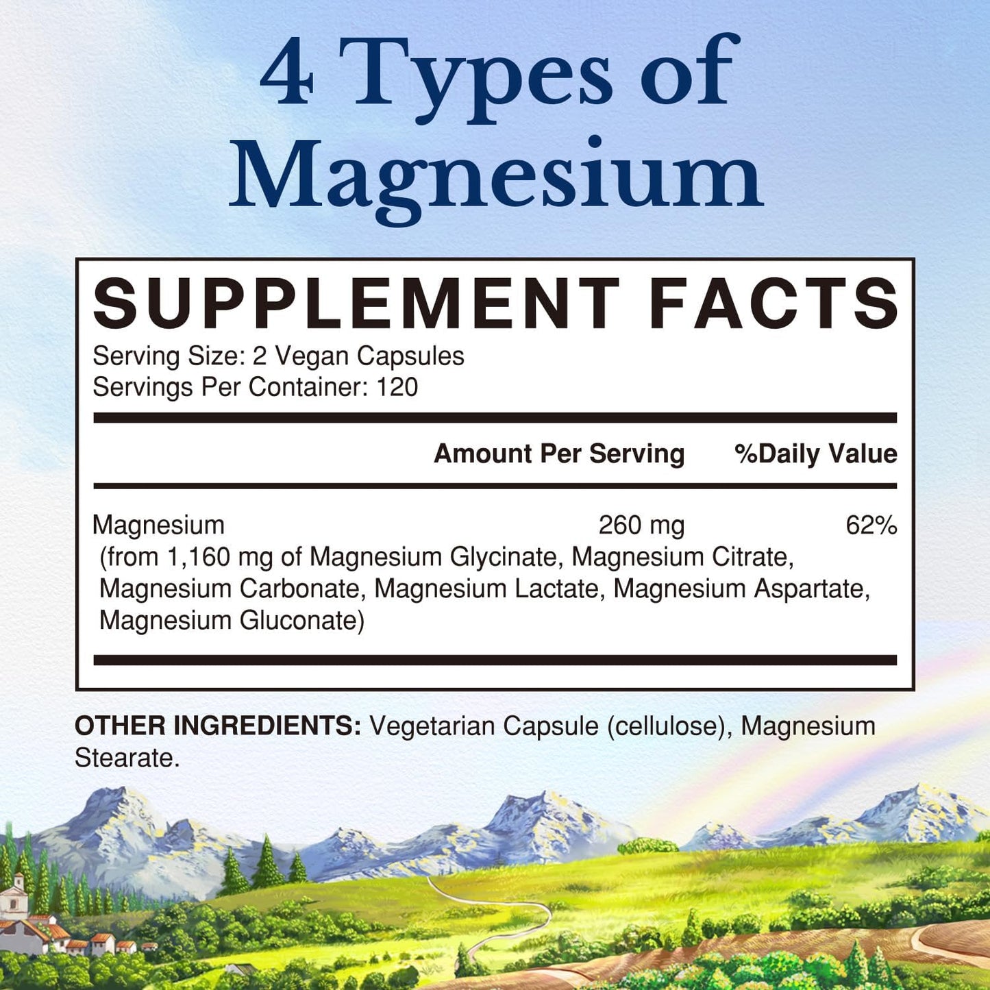 Vitalitown 6-in-1 Magnesium Complex, 240 Capsules