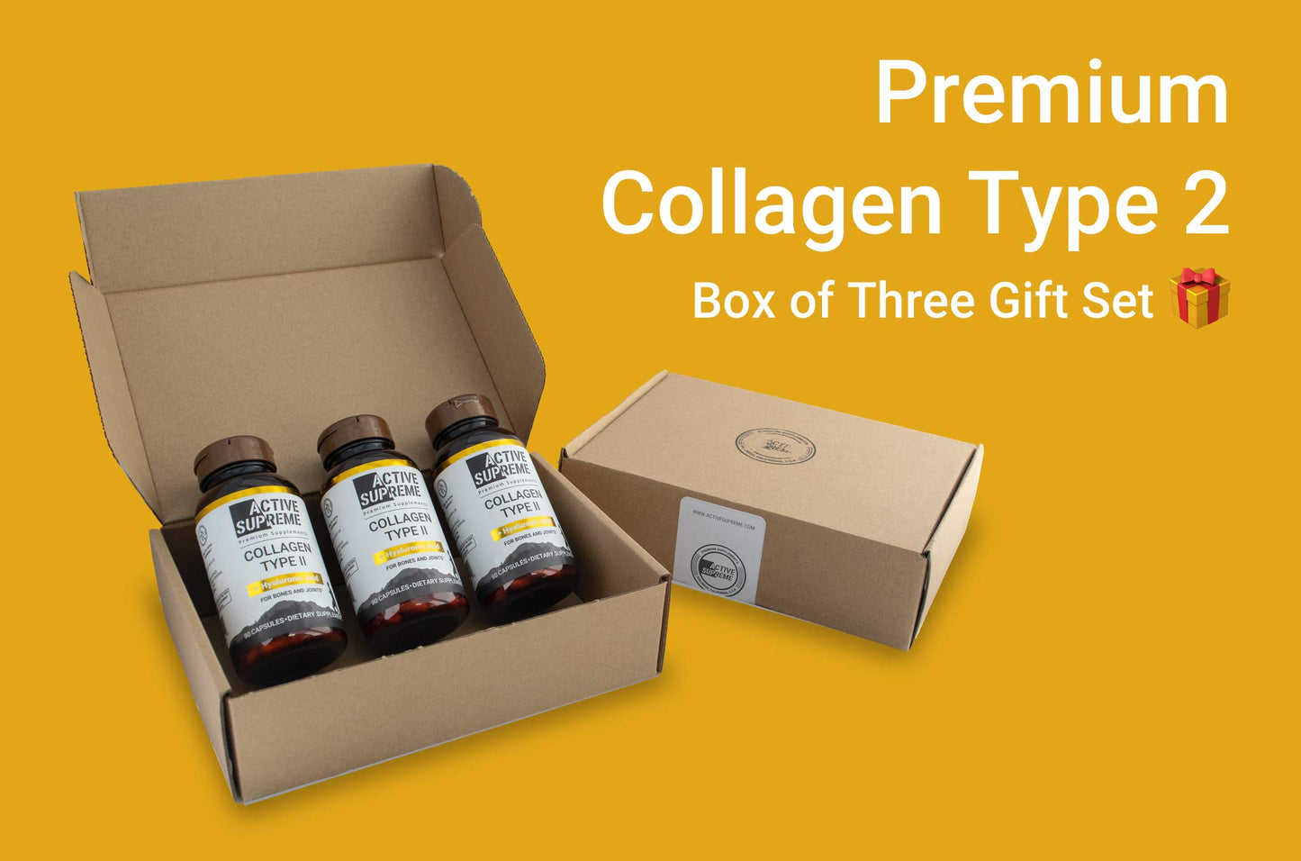 Active Supreme Type 2 Collagen for Joint Support Capsule 3-Pack