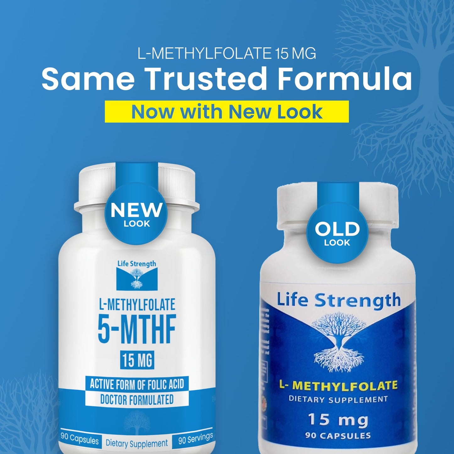 LifeStrength L-Methylfolate 15mg Capsules 90