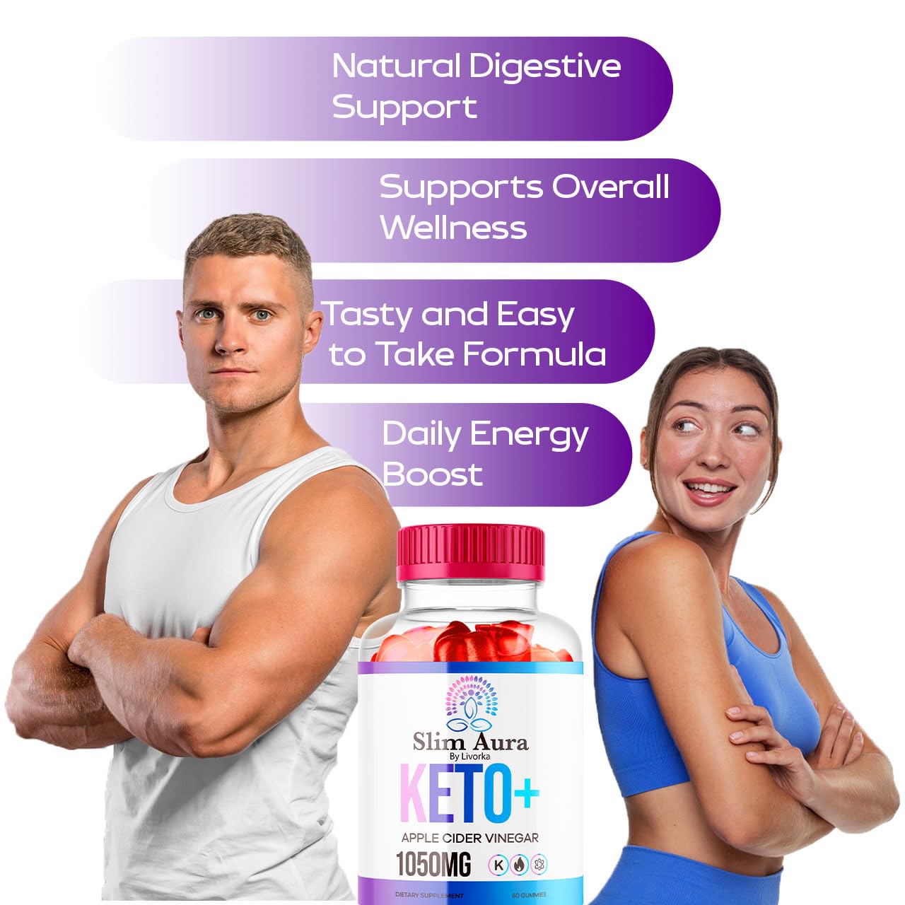 LIVORKA Slim Aura Keto ACV 60 Gummies