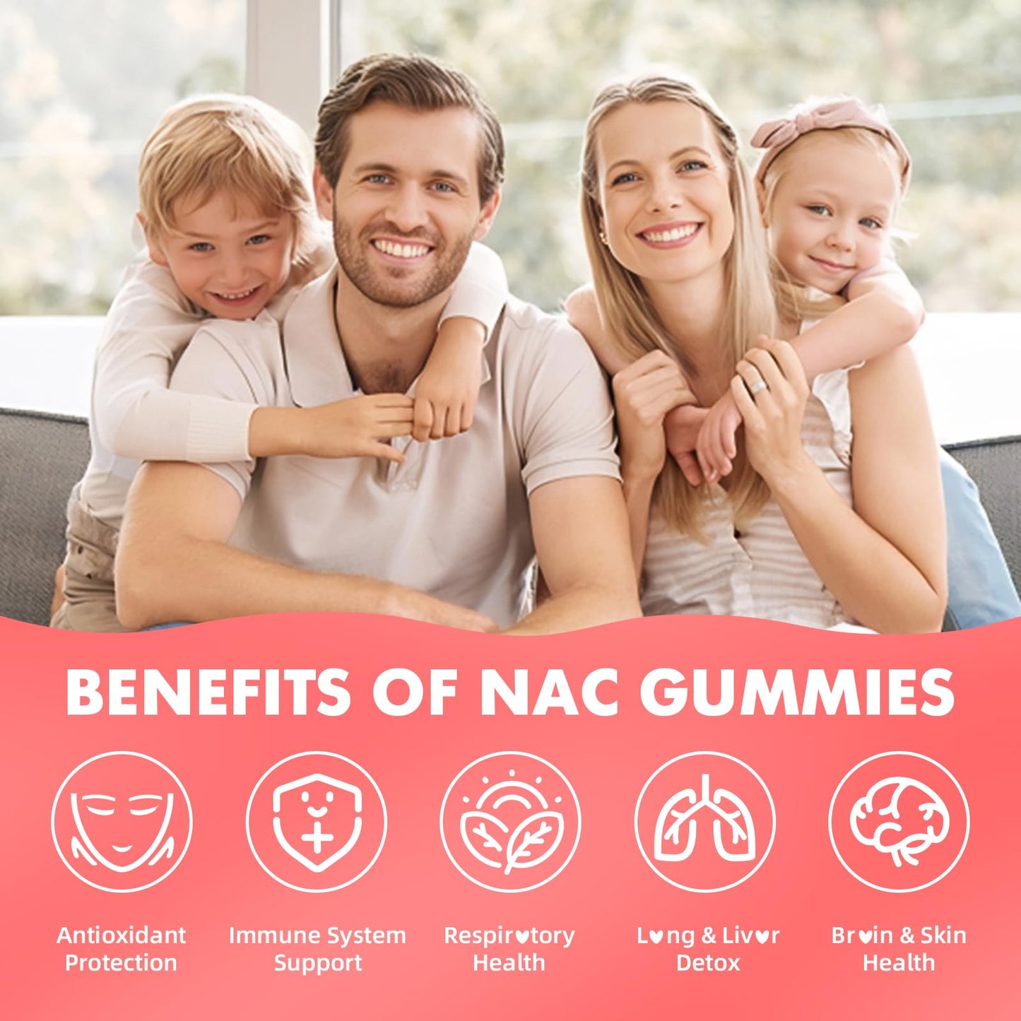 softbear NAC Gummies, 1000mg N-Acetyl Cysteine, 120 Gummies