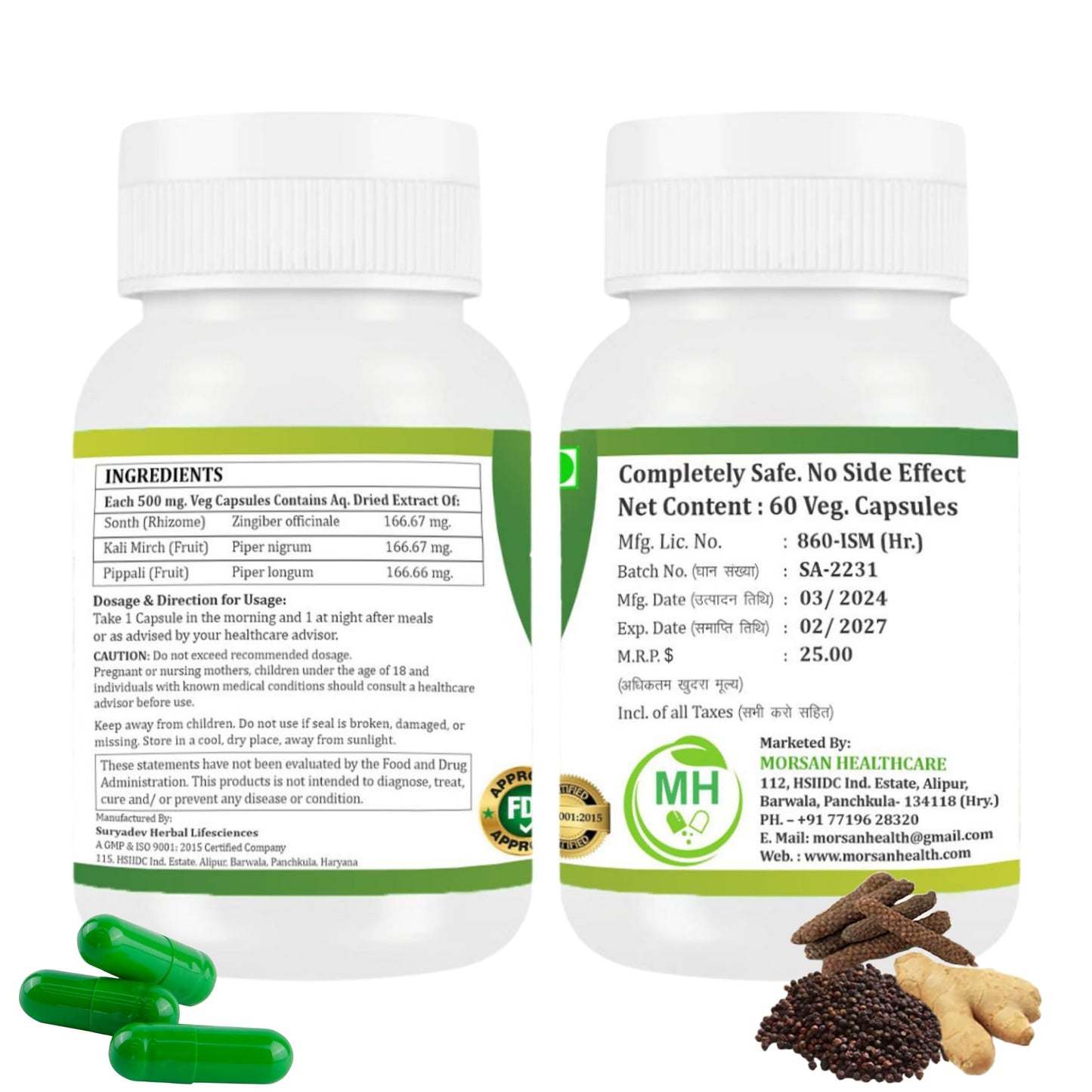 Morsan Trikatu Capsules 120 Count