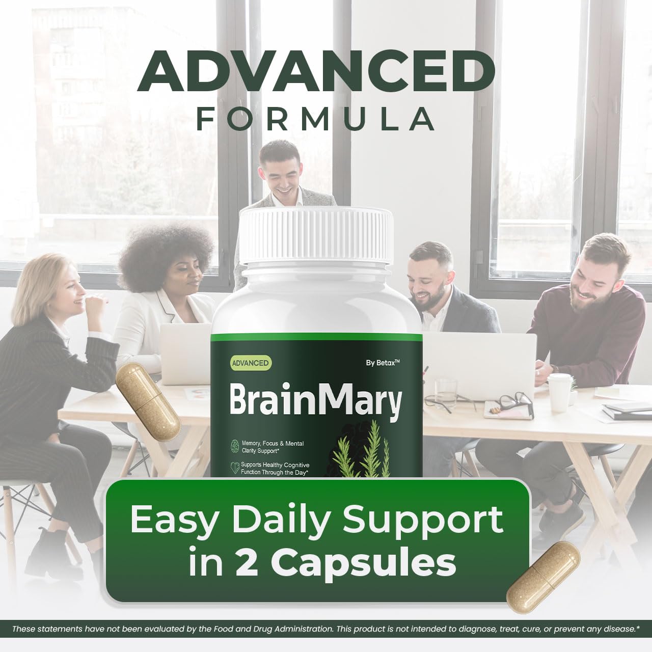 BetaX Brain Mary Capsules, 300 Capsules
