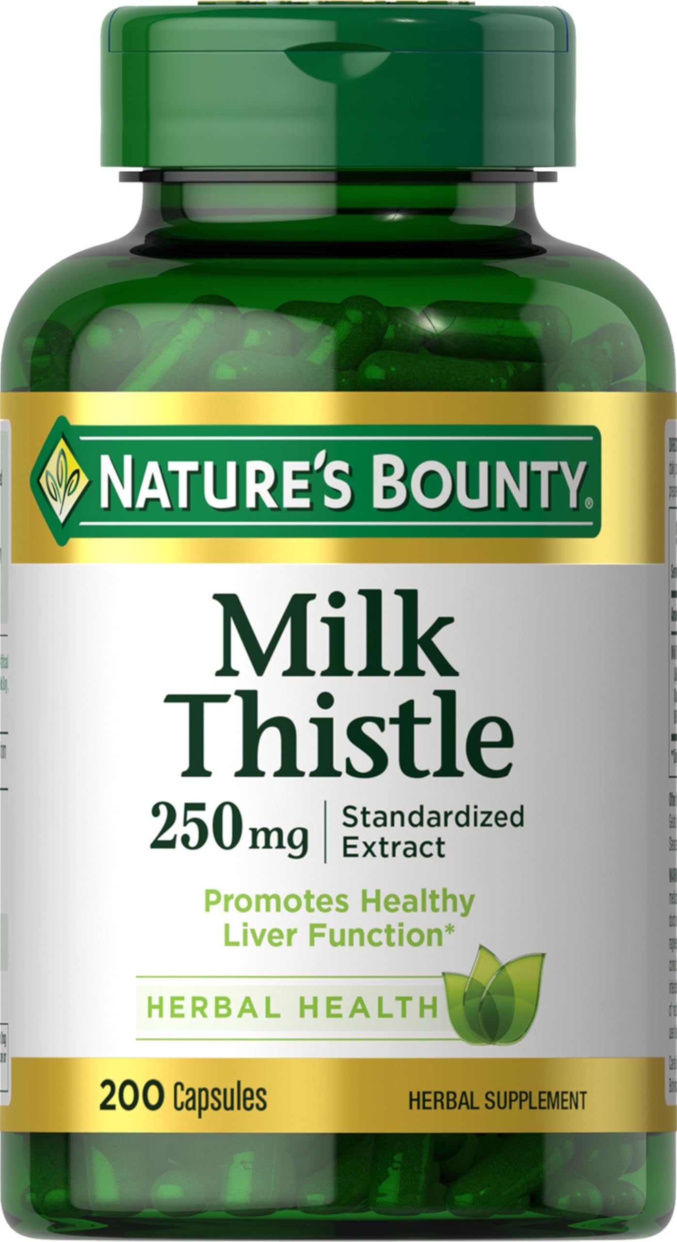 Nature's Bounty Milk Thistle Capsules, 200 Count