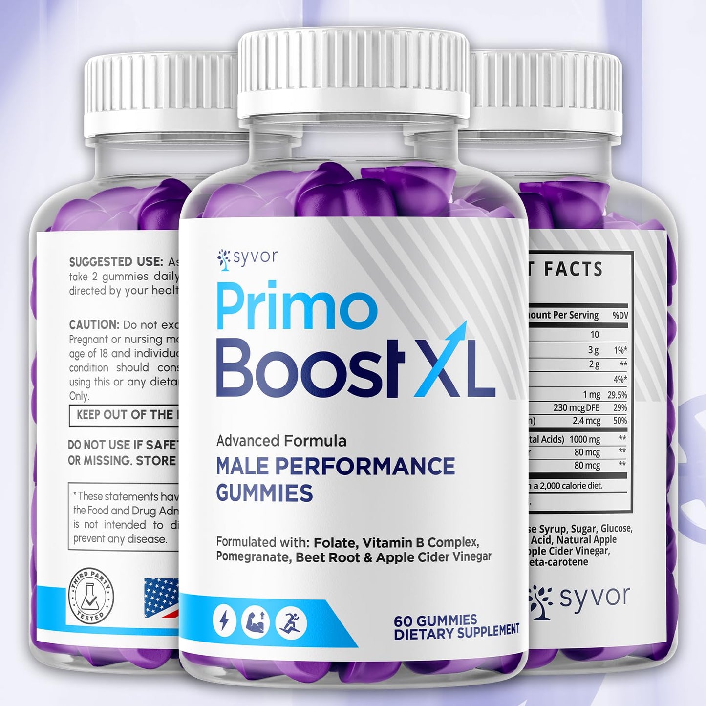 Syvor Primo Boost XL Gummies 60 Count