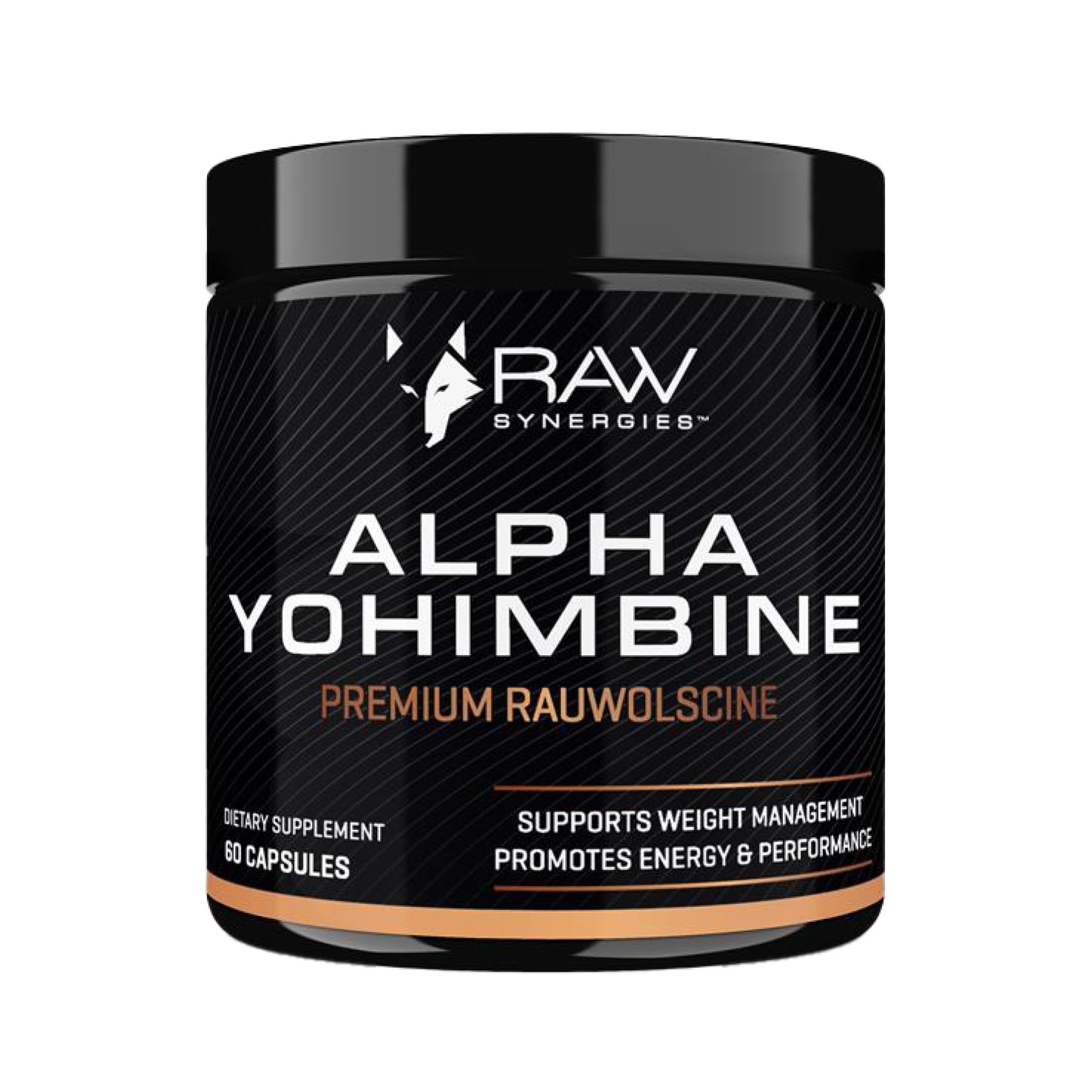 RAW Synergies Alpha Yohimbine Fitness Capsules, 60 Capsules