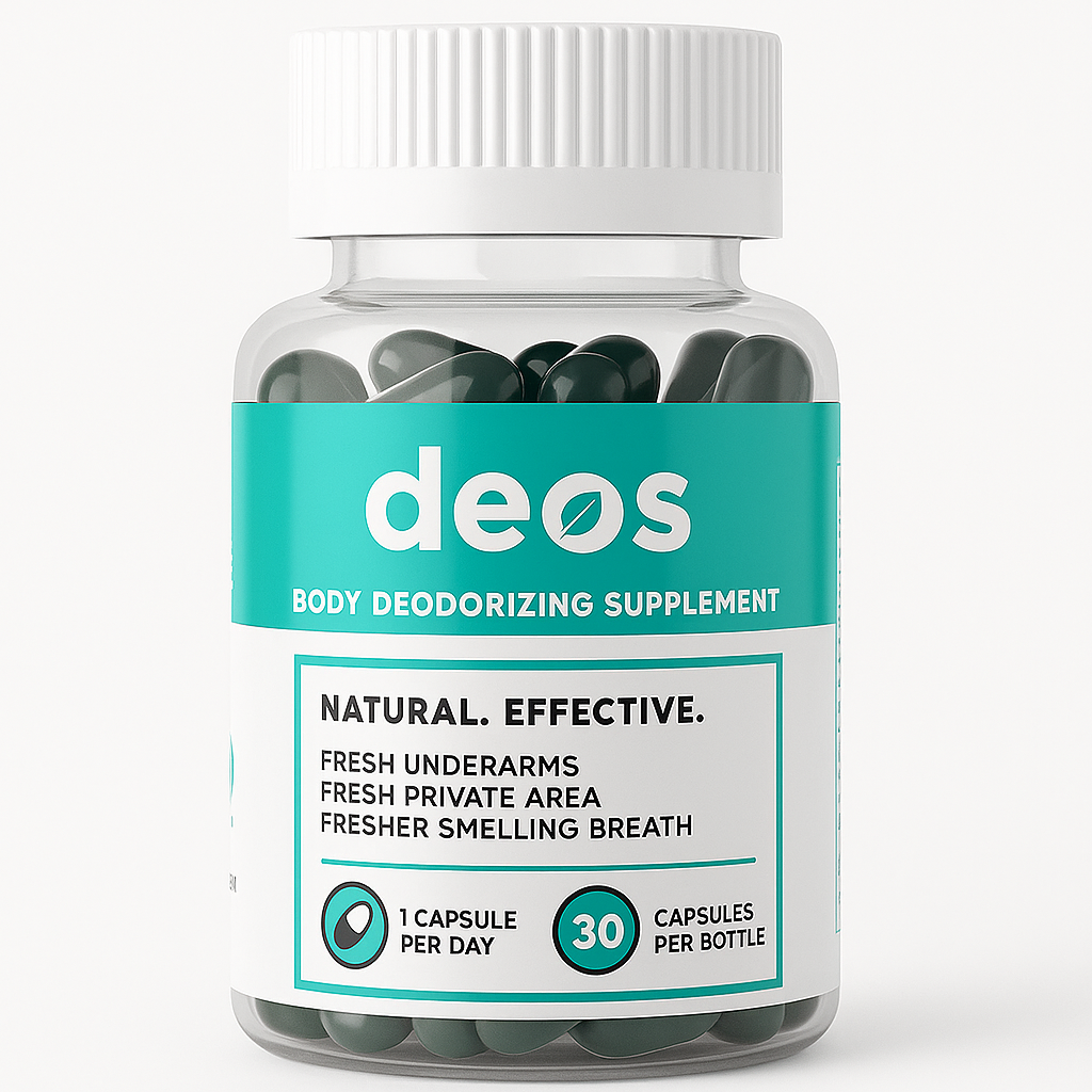 DEOS Internal Deodorant Supplement Capsules 120 Count