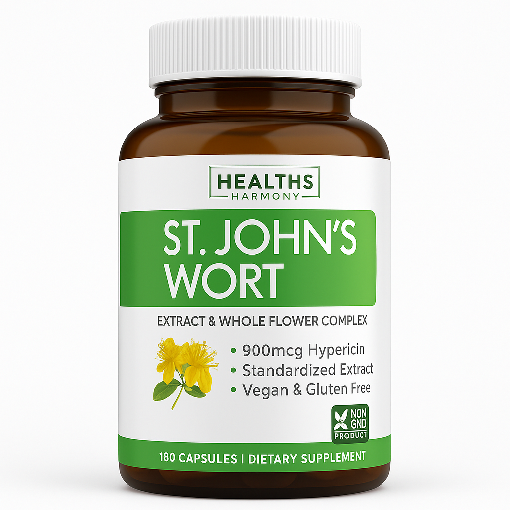 Healths Harmony St John's Wort Capsules 180 Count
