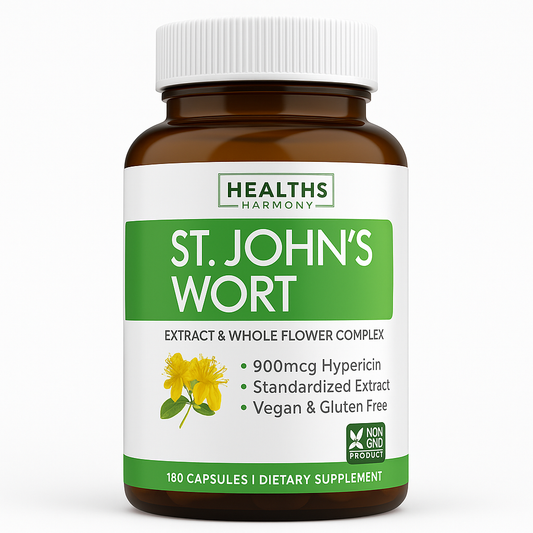 Healths Harmony St John's Wort Capsules 180 Count