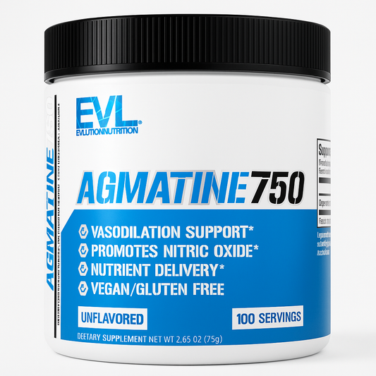 EVL Nutrition Agmatine Sulfate Nitric Oxide Powder (Pack 1)