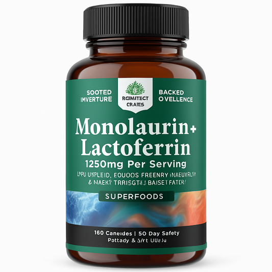 Nature's Craft Lactoferrin & Monolaurin Capsules, 180 Count