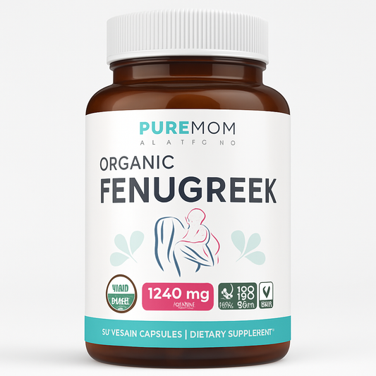 Pure Co Fenugreek Capsules - USDA Organic, 60 Count