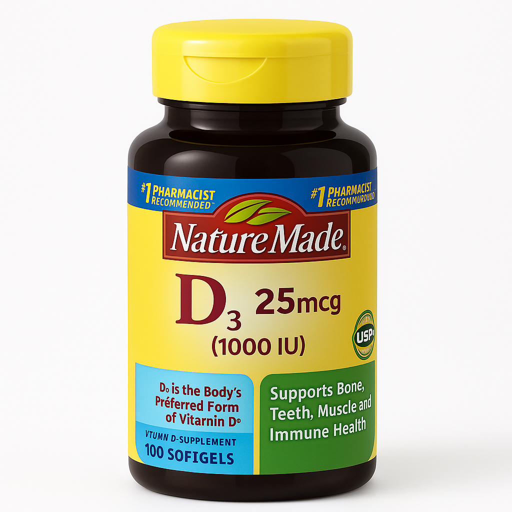 Nature Made Vitamin D-3 1000 IU Softgels - 300 Count