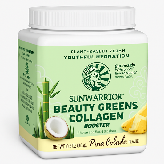 Sunwarrior Vegan Beauty Greens Drink Plant-Based Powder, 25 Servings