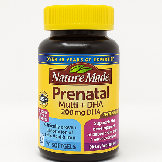 Nature Made Prenatal Multi + DHA, 70 softgels