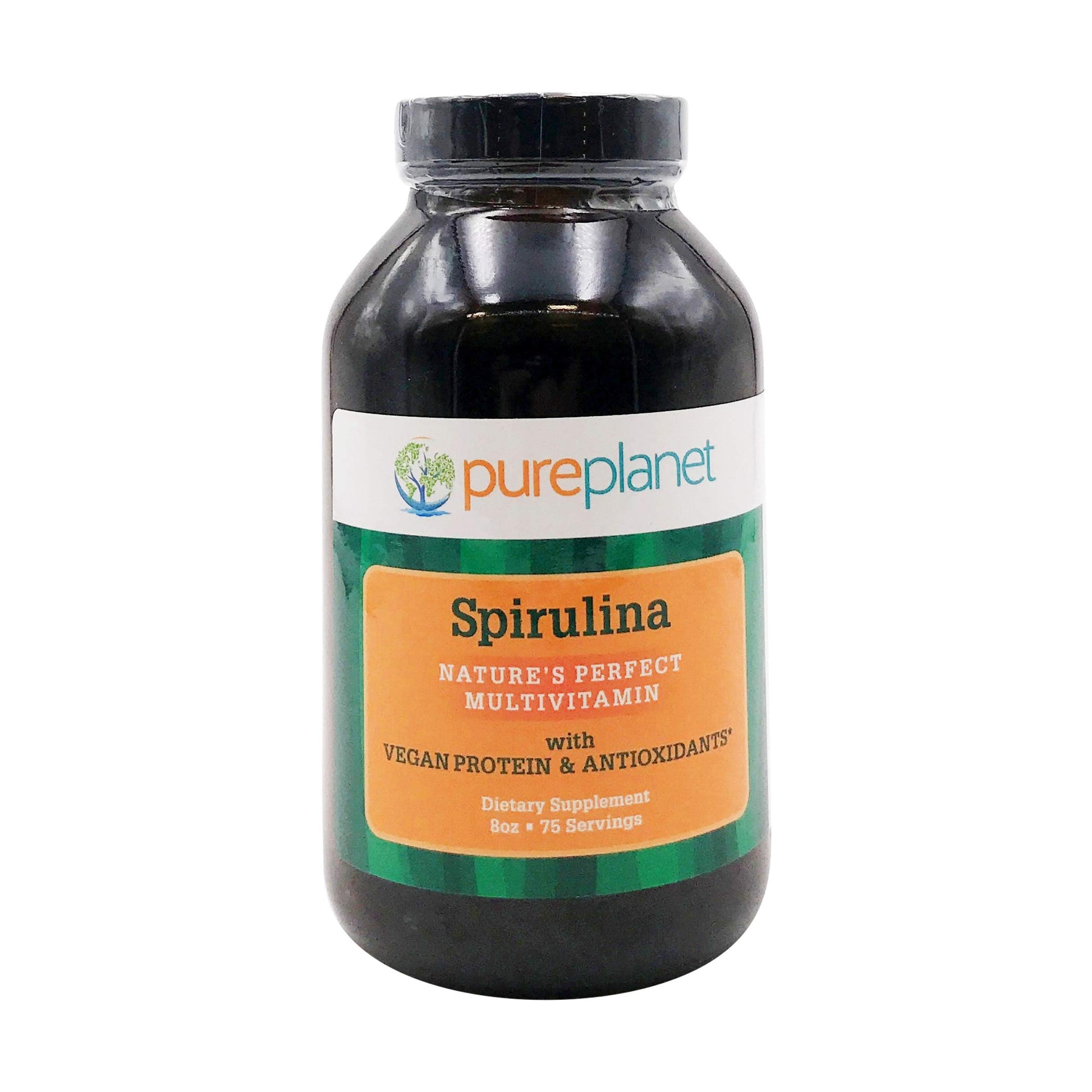 Pure Planet 100% Pure Spirulina Powder 8 Oz