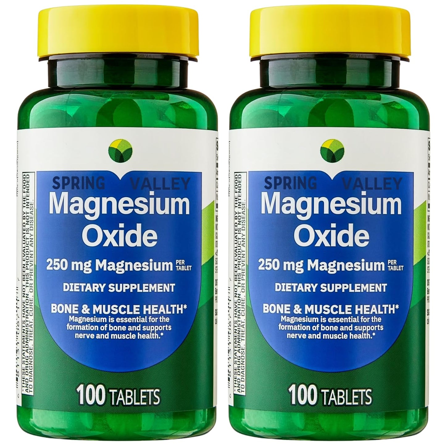 Generic Magnesium Oxide 250 mg Tablets, 100 Count