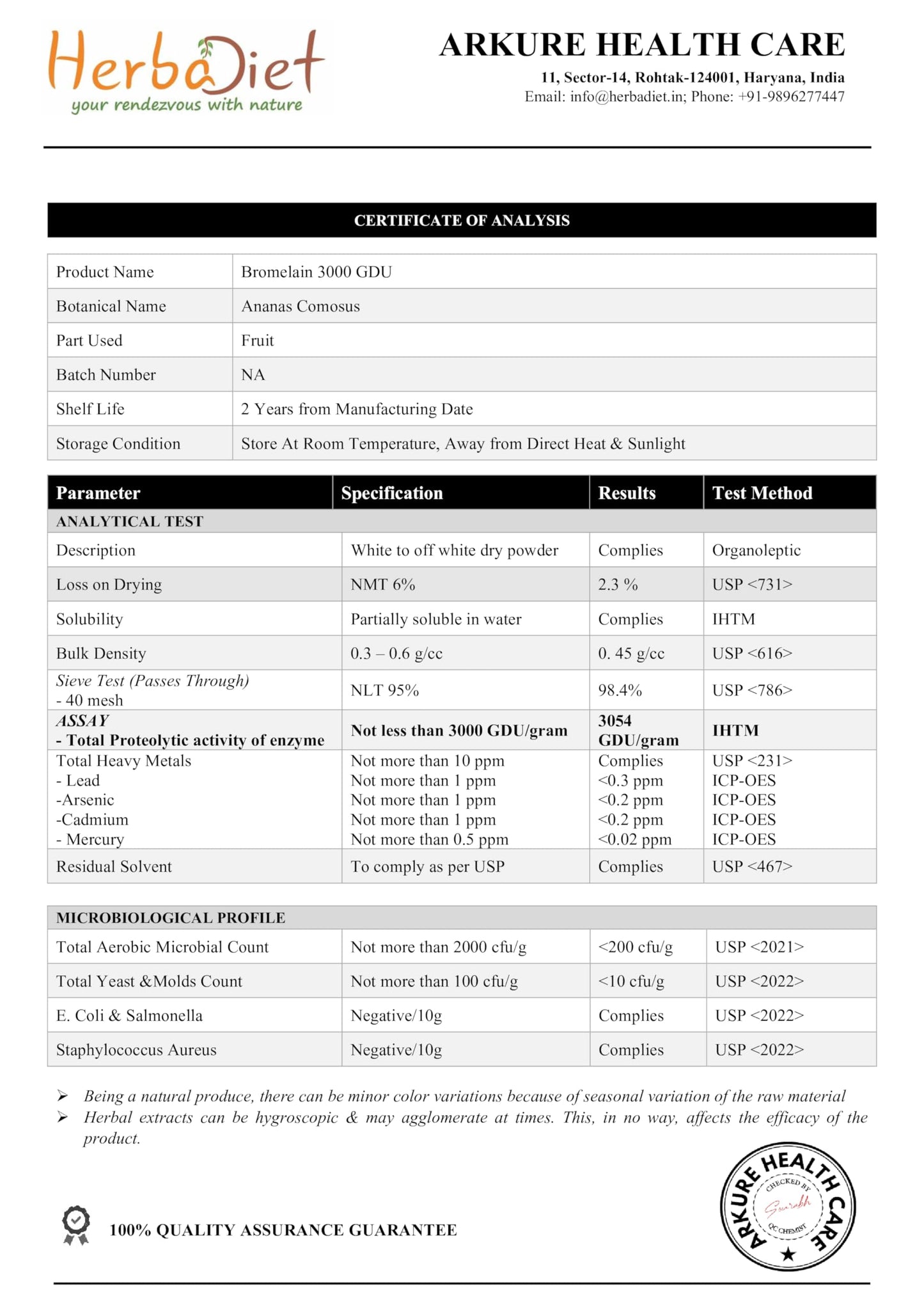Herbadiet Digestive Enzyme Supplements Capsules, 60 Capsules
