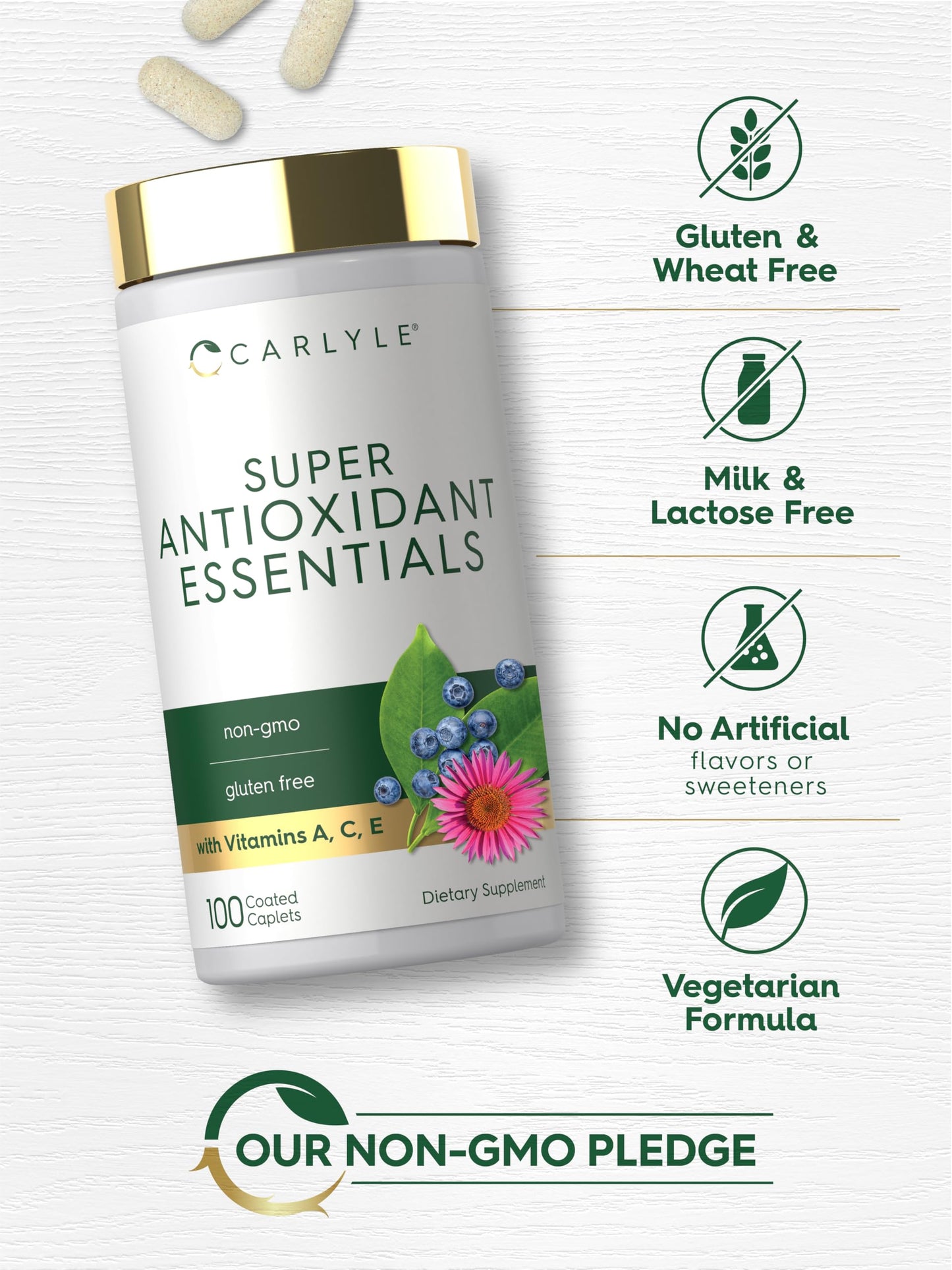 Carlyle Antioxidants Supplement Caplets 100