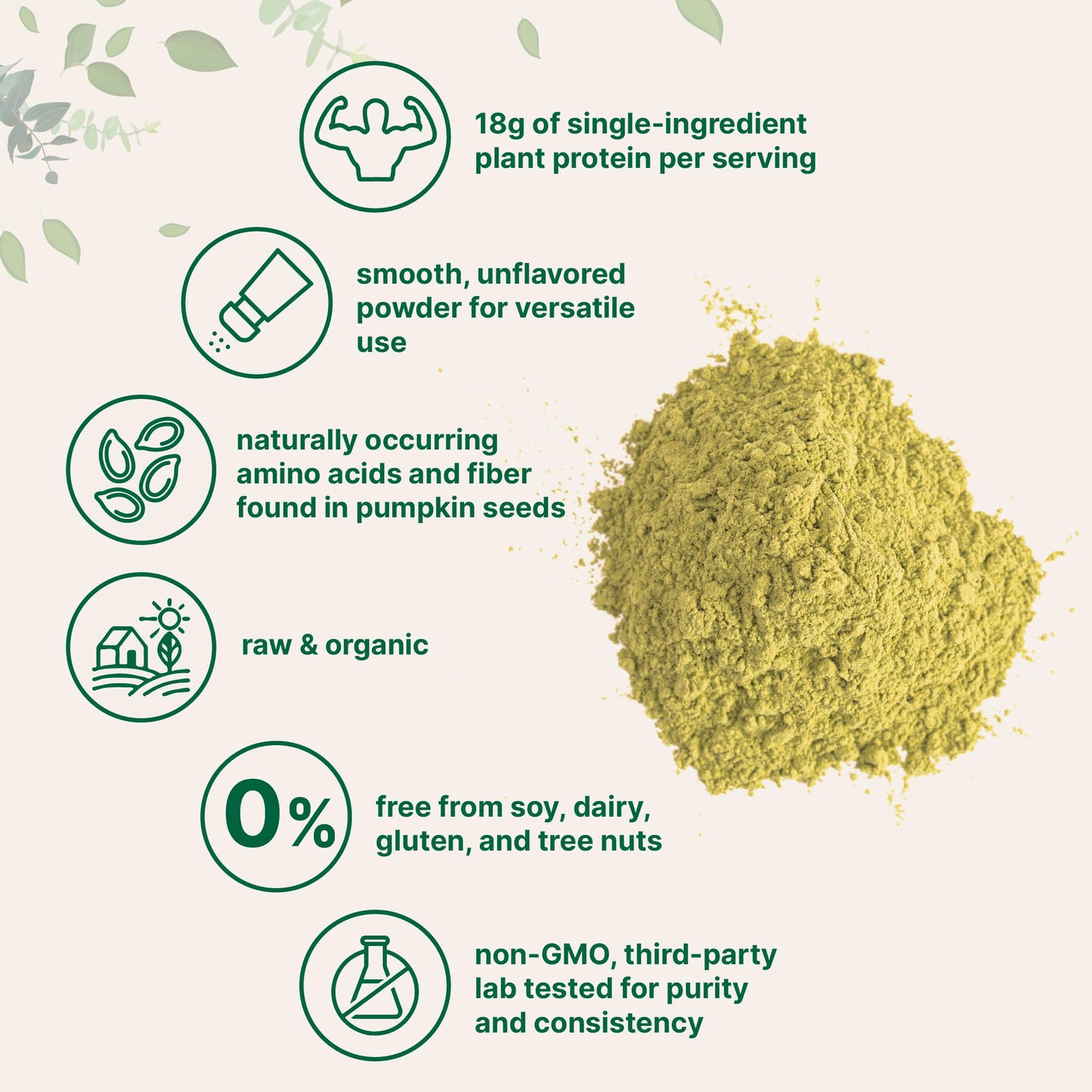 Micro Ingredients Organic Pumpkin Seed Protein Powder 32 Servings