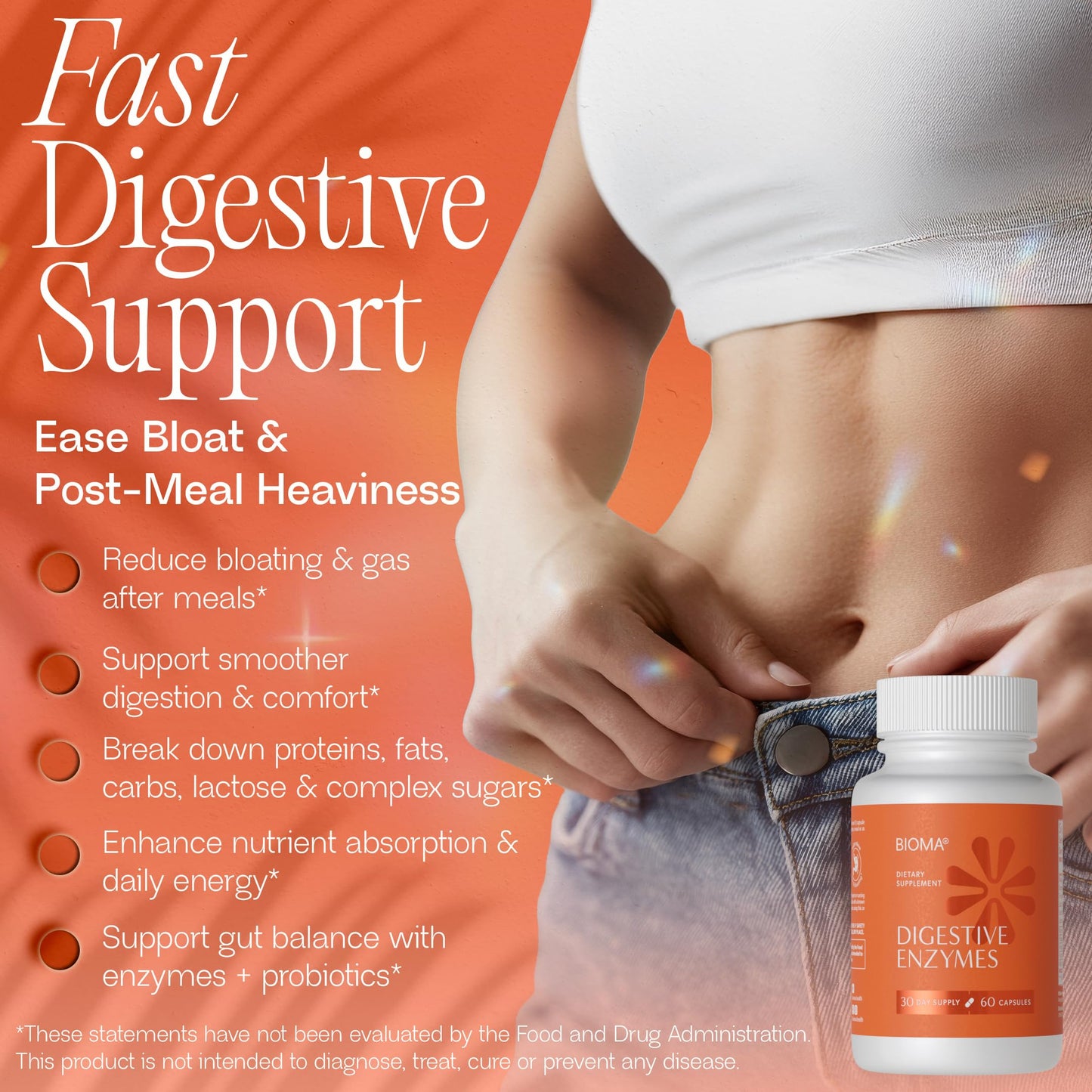 BIOMA Digestive Enzymes Capsule 60 Count