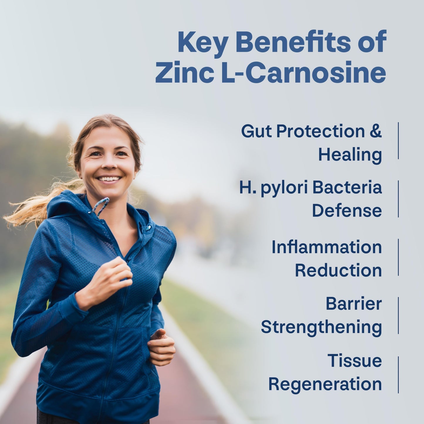 Longevity Box Zinc L-Carnosine Supplement 75mg, 90 Capsules
