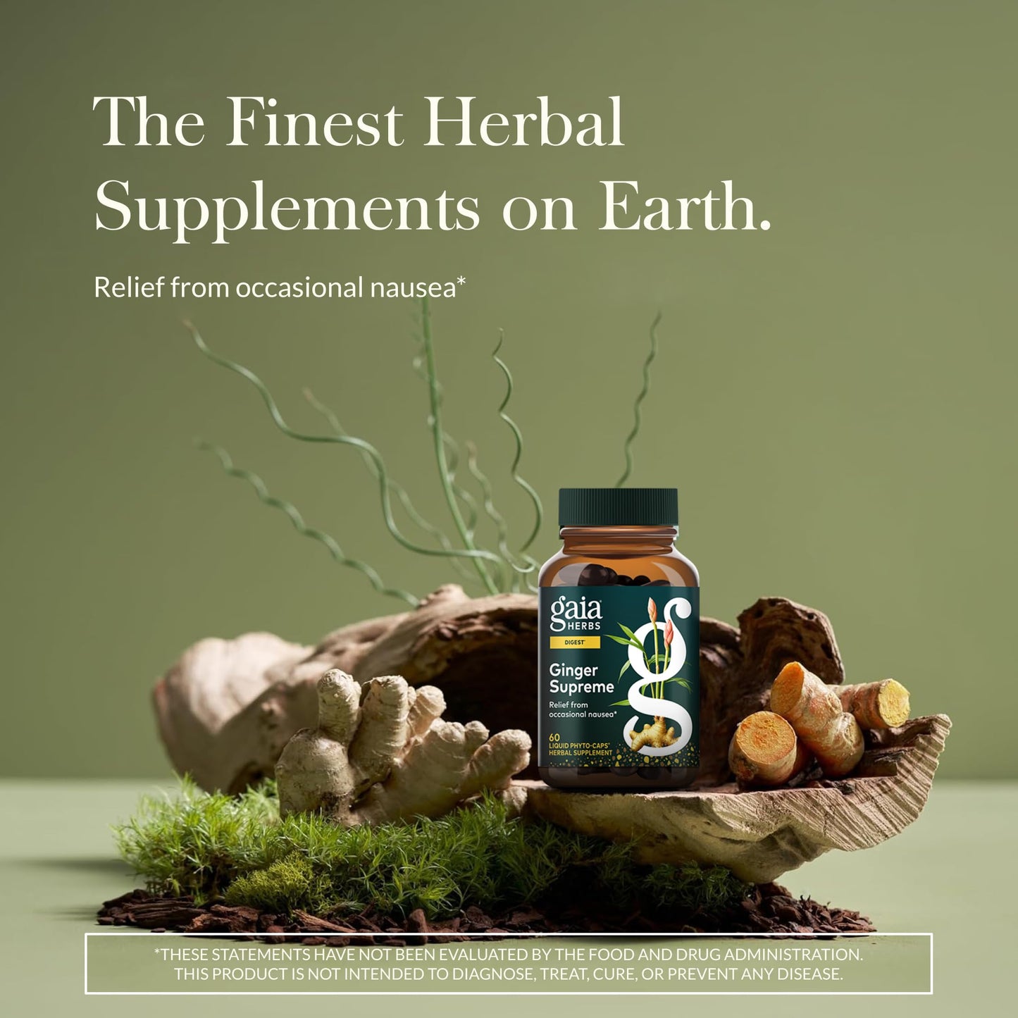Gaia Herbs Ginger Supreme Capsules 60 Count