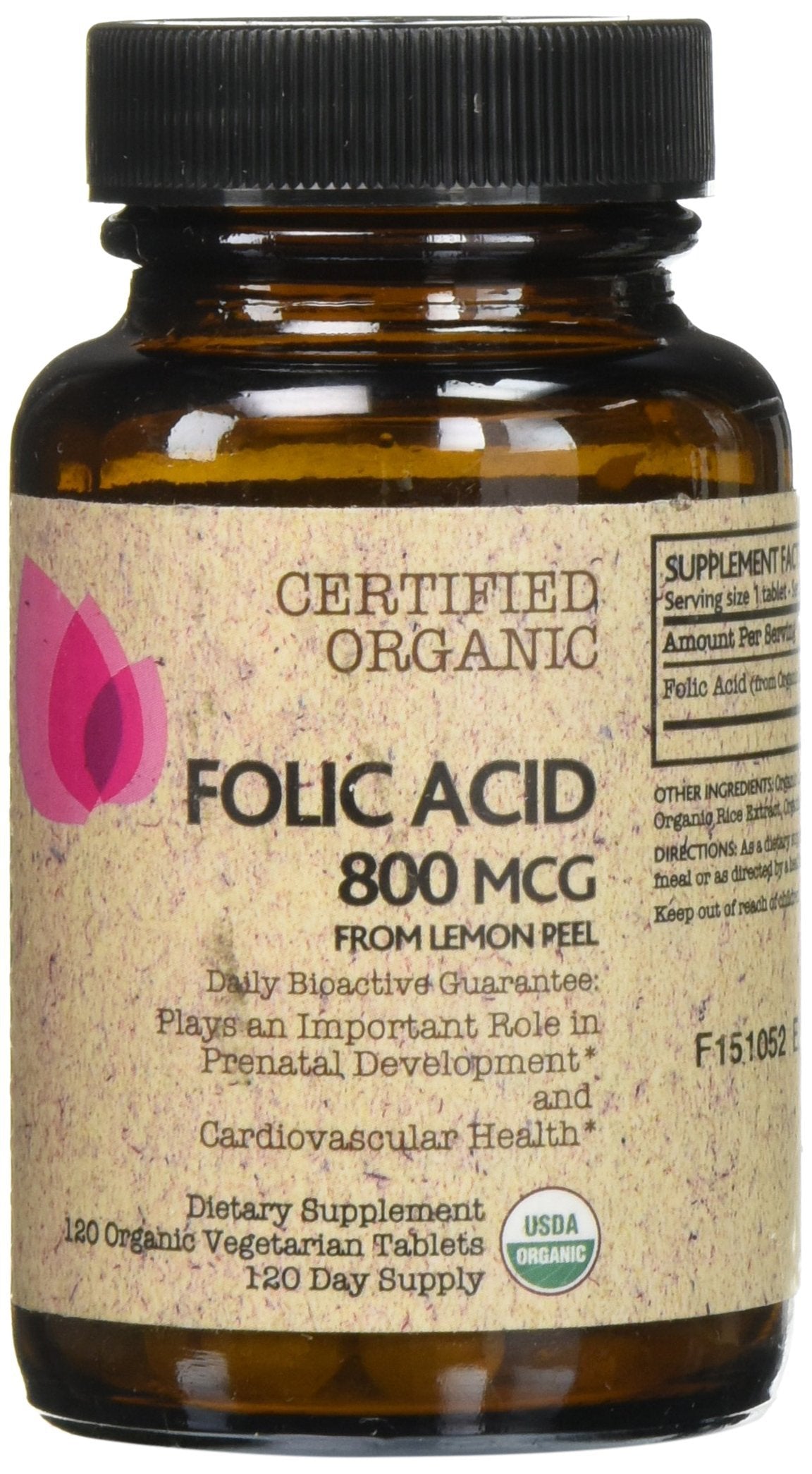 Futurebiotics Certified Organic Folic Acid Tablet 120 Tablets