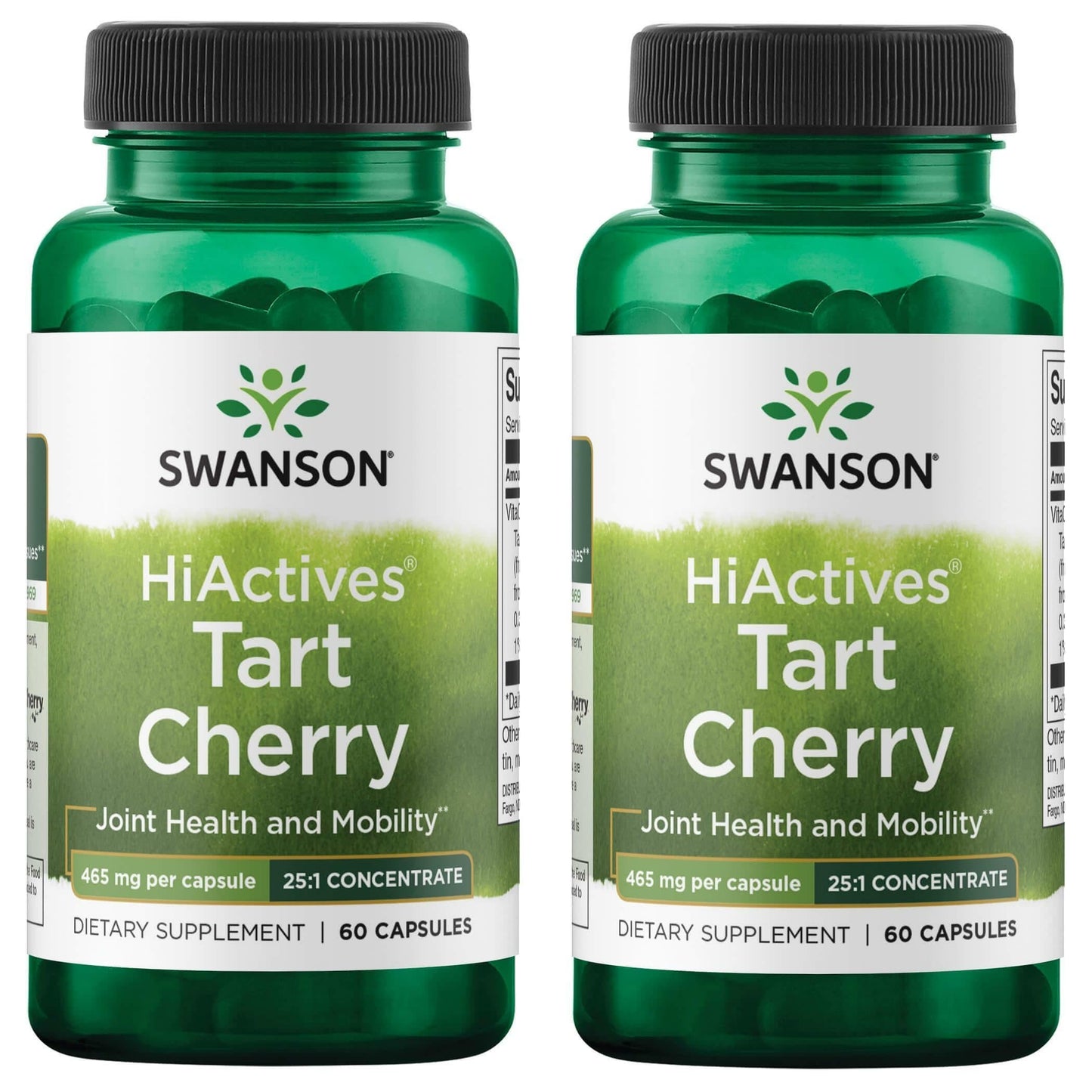 Swanson HiActives Tart Cherry Capsules, 465 mg Each, 120 Capsules