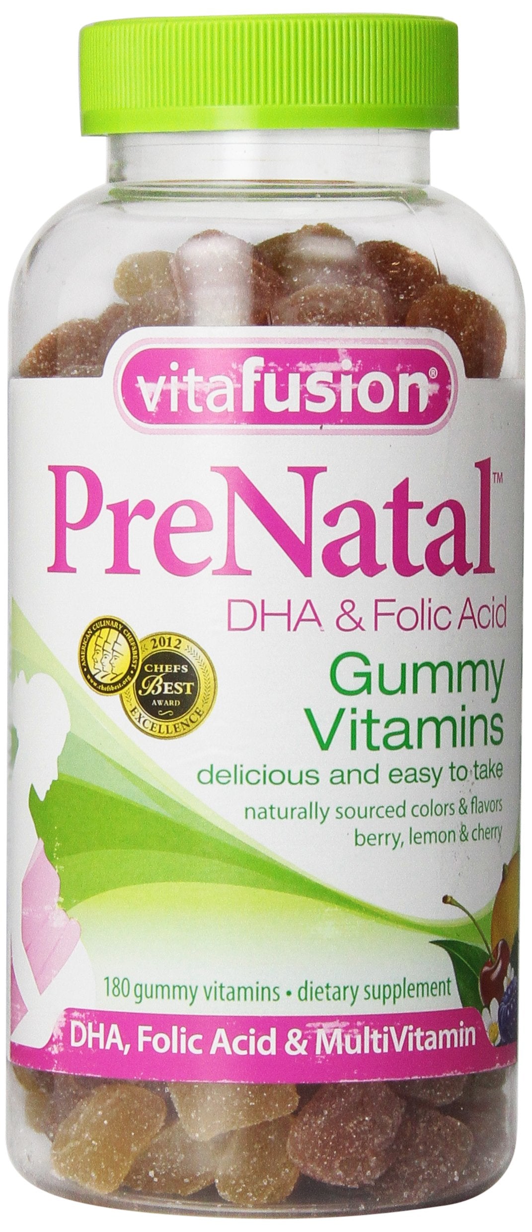 Vitafusion Prenatal DHA and Folic Acid Gummy, 180 Count