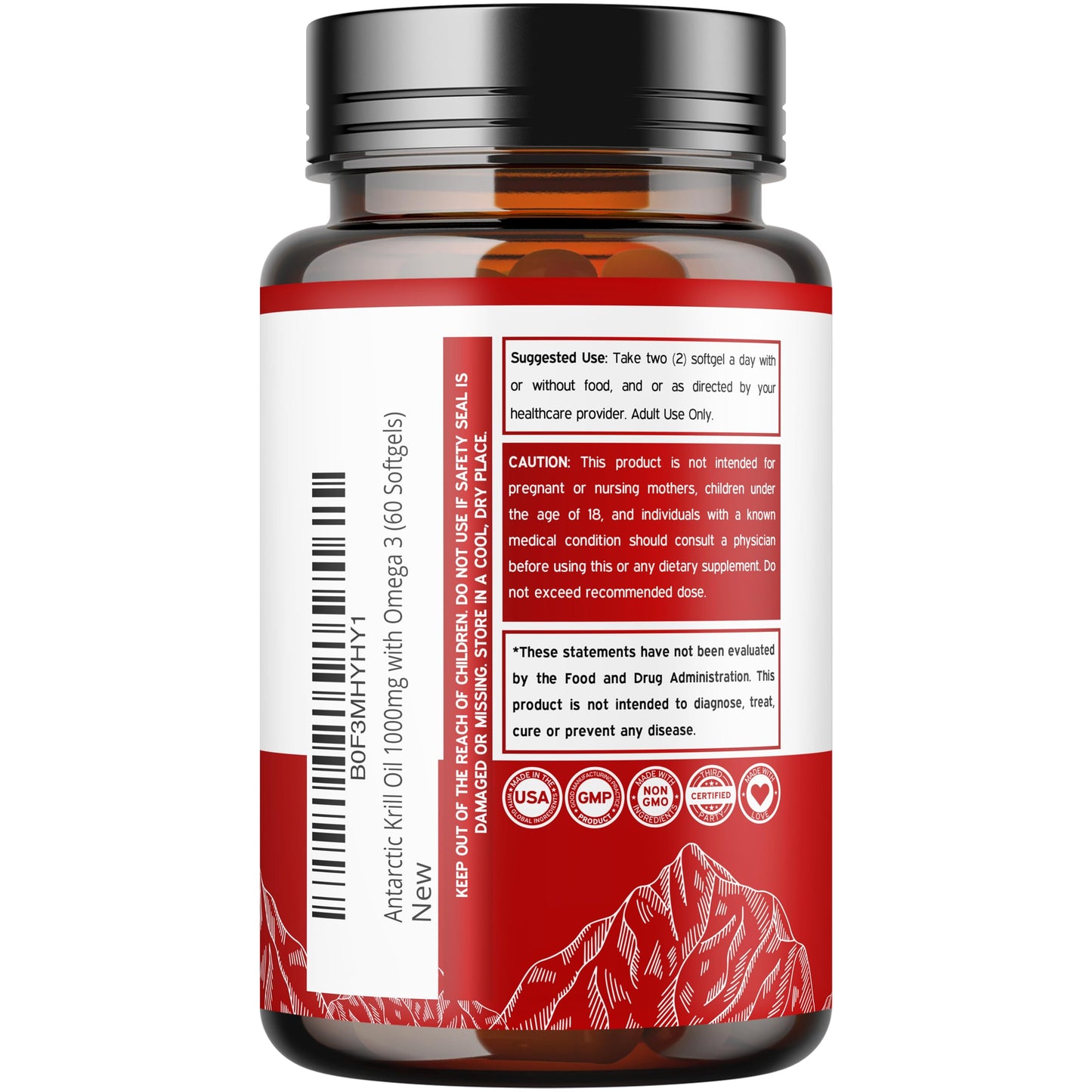 Dorado Nutrition Antarctic Krill Oil Softgels, 60 Count