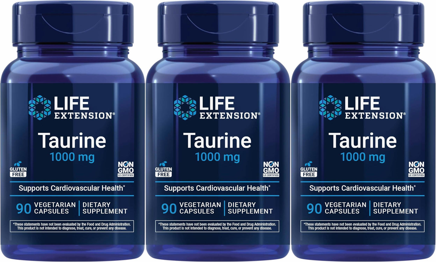 Life Extension Taurine 1000 mg Capsules, 270 Capsules