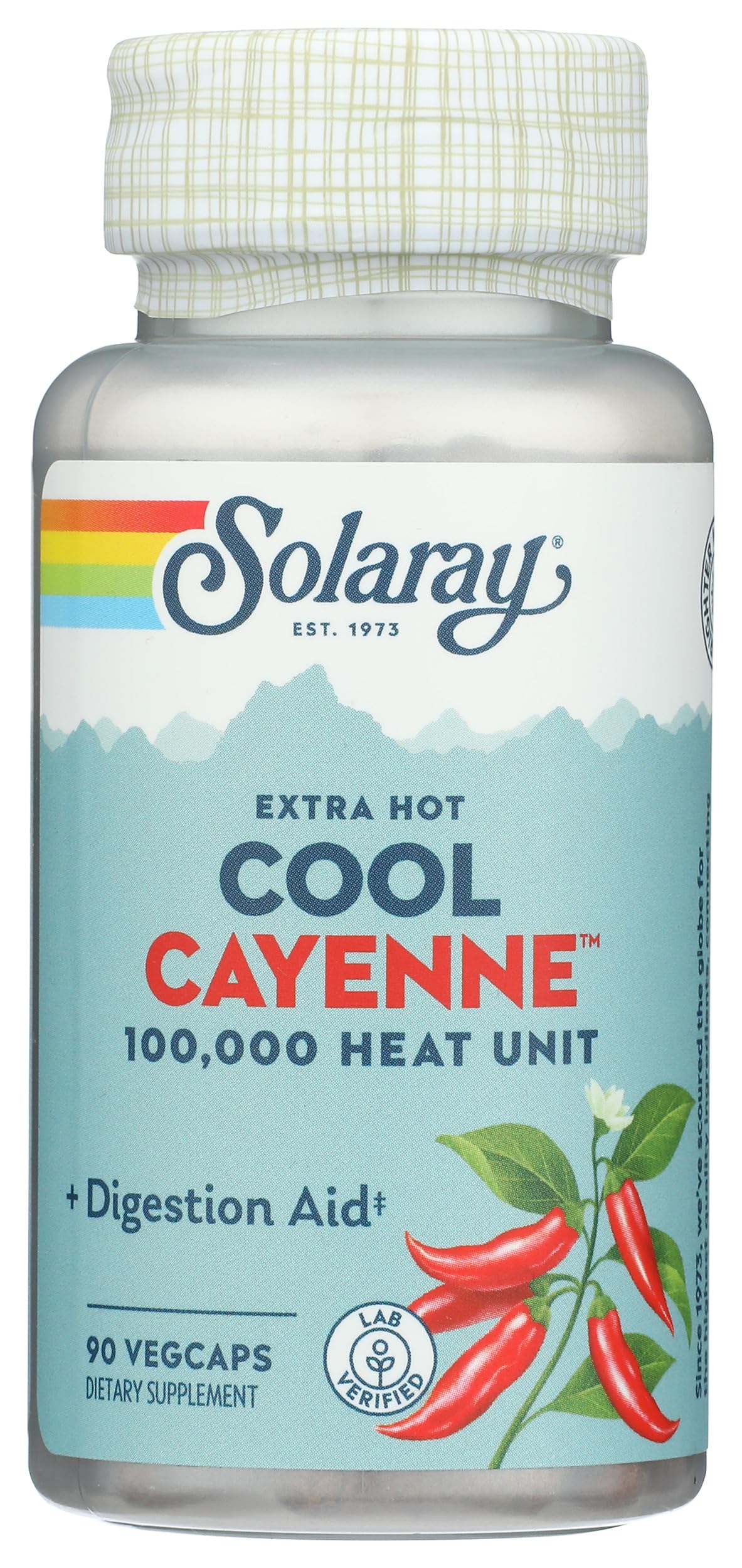 Solaray Cayenne Extra Hot VegCap 90