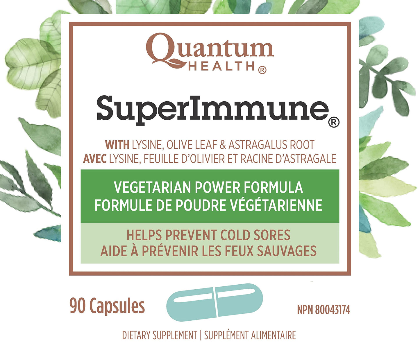 Quantum Super Immune+ Power Formula Dietary Supplement Capsules, 90 Count