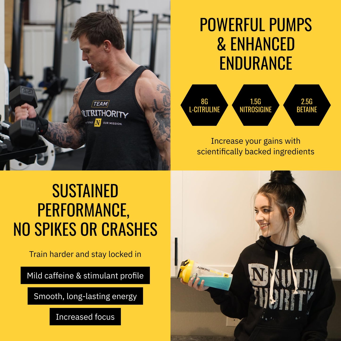 Nutrithority Mr. Fusion Pump Pre Workout Powder Raspberry Rage 32 Servings