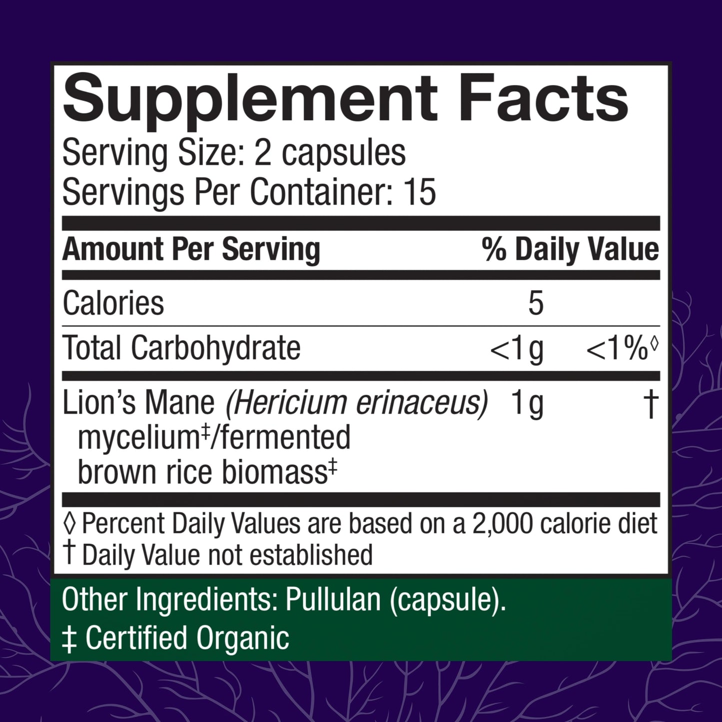 Host Defense Lion's Mane Mushrooms Brain Health Support Supplement for Focus & Memory Function - Immune & Nervous System Support Capsules, 30