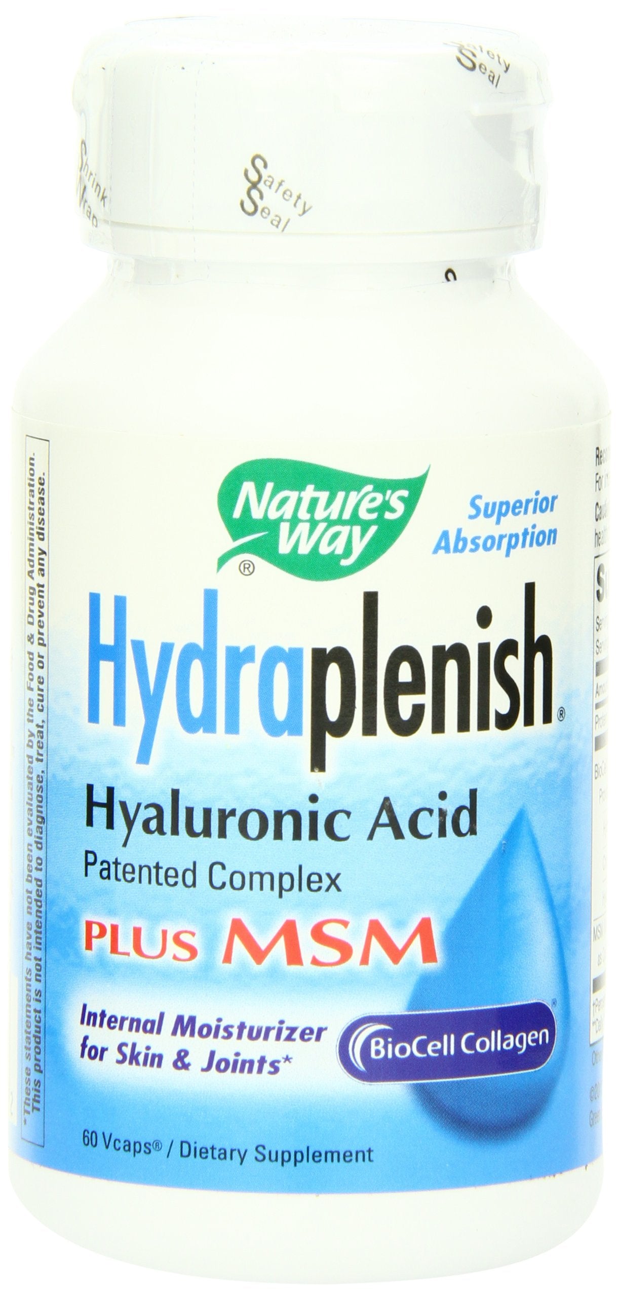 Nature's Way Hydraplenish Plus MSM, 60 Capsules