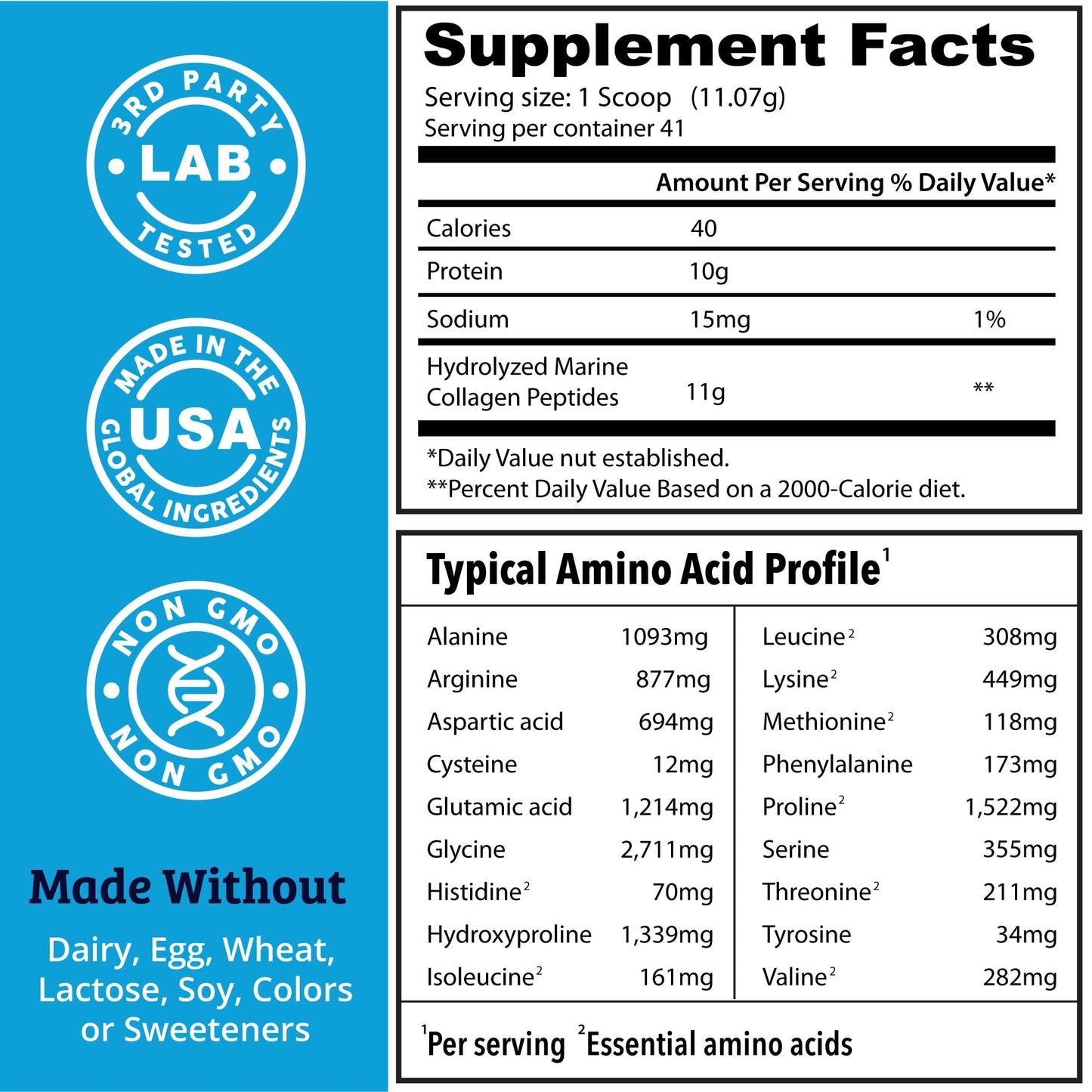 Dr. Matthew Marine Collagen Peptides Powder from Hydrolyzed Wild-Caught Fish Protein, 16