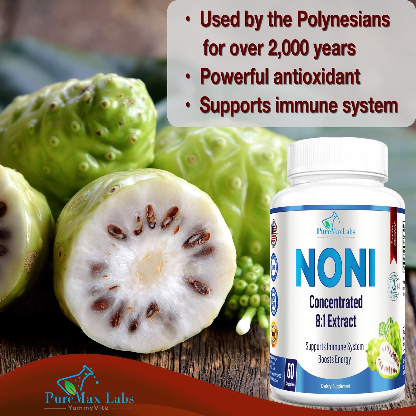 YUMMYVITE Noni Capsules 60 Capsules