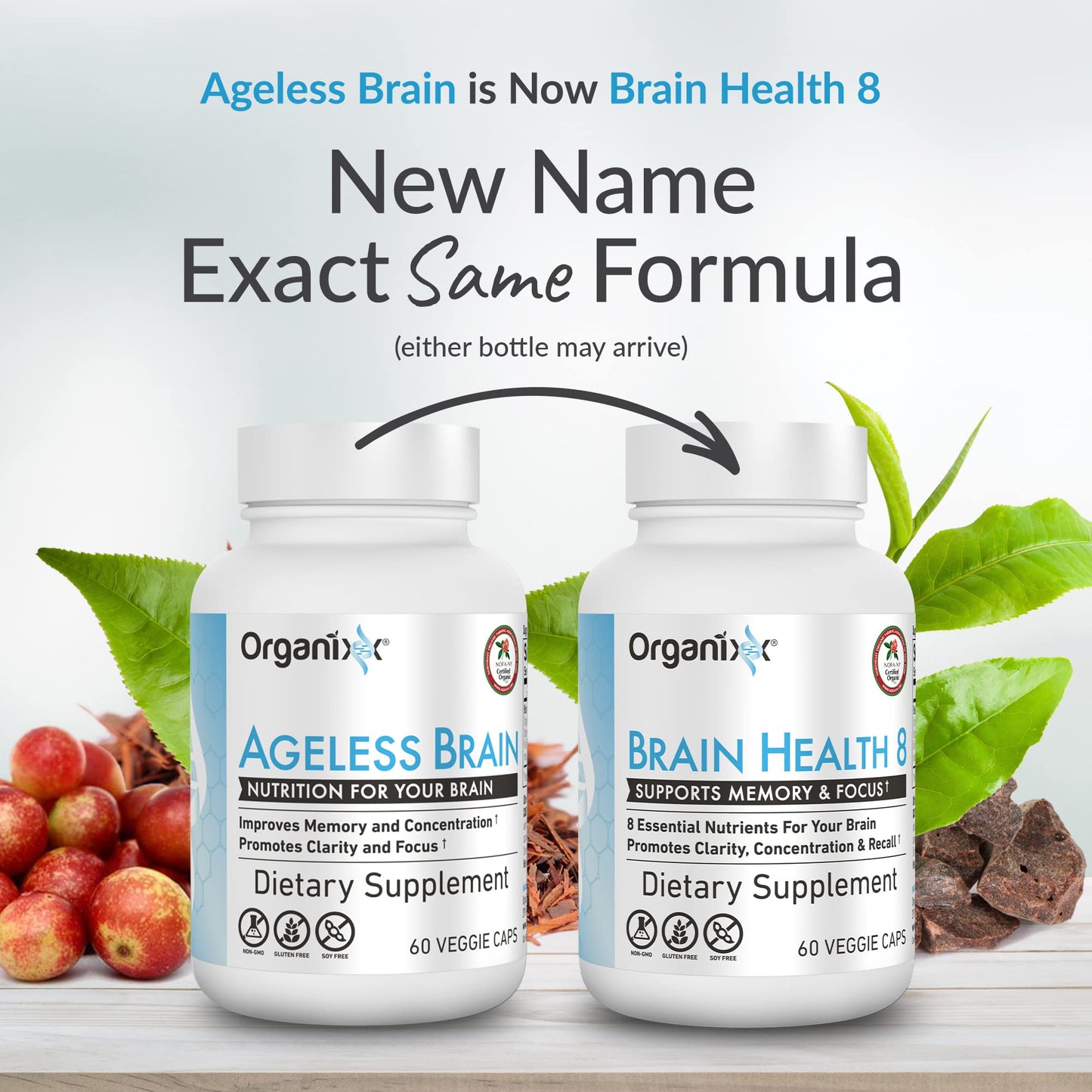 Organixx Ageless Brain Capsules, 60 Count