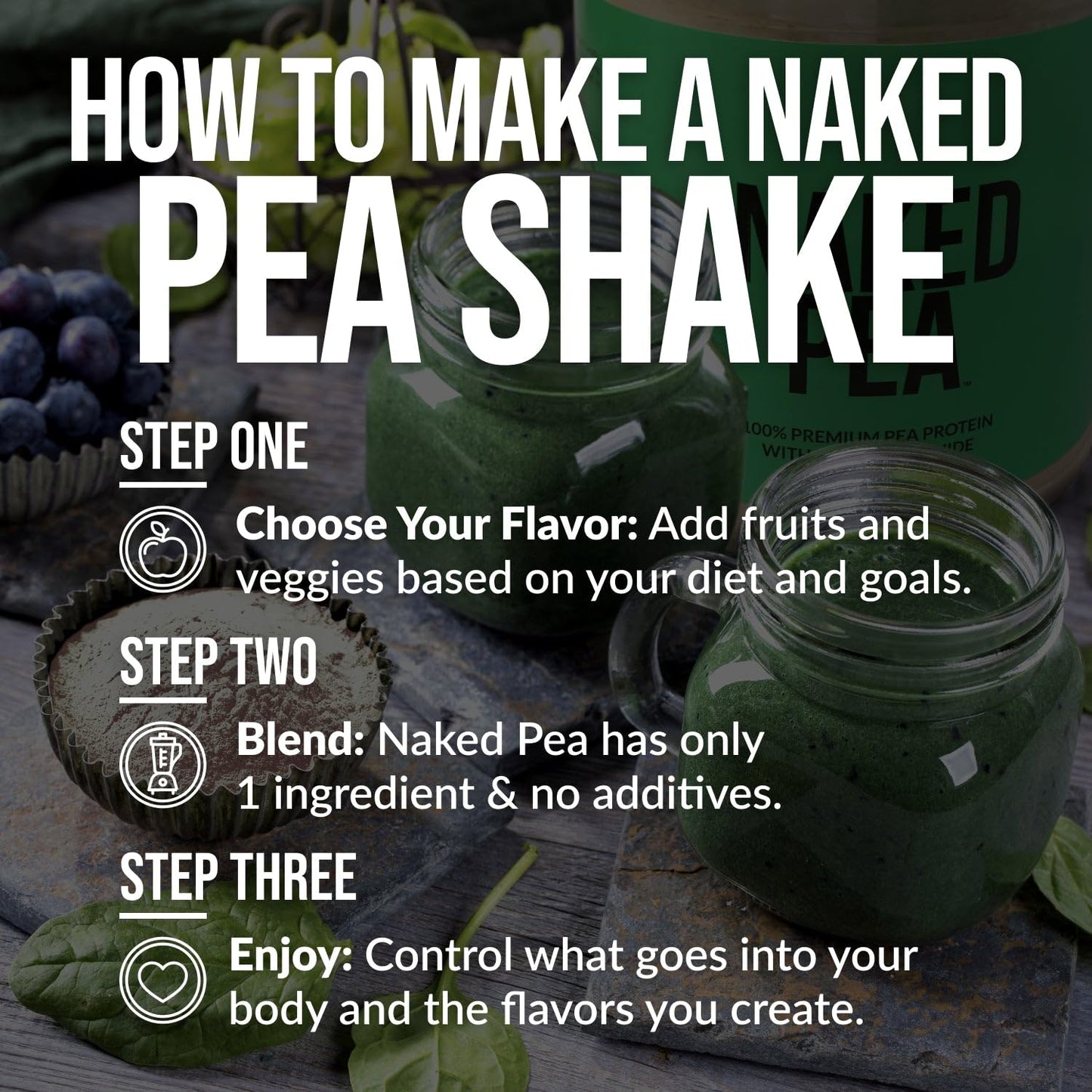 NAKED Pea Protein Powder 32 Servings